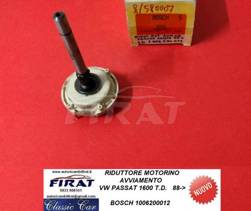 RIDUTTORE MOTORINO AVVIAMENTO VW PASSAT 1600 T.D. (1006200012)